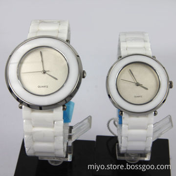 Ceramic couple watch with fashionable, fancy, novelty and nice, OEM and ODM orders are welcome